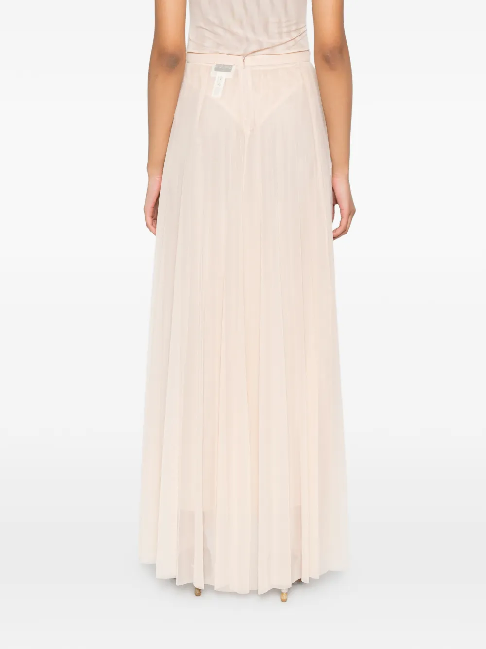 Forte Maxi-plooirok Beige