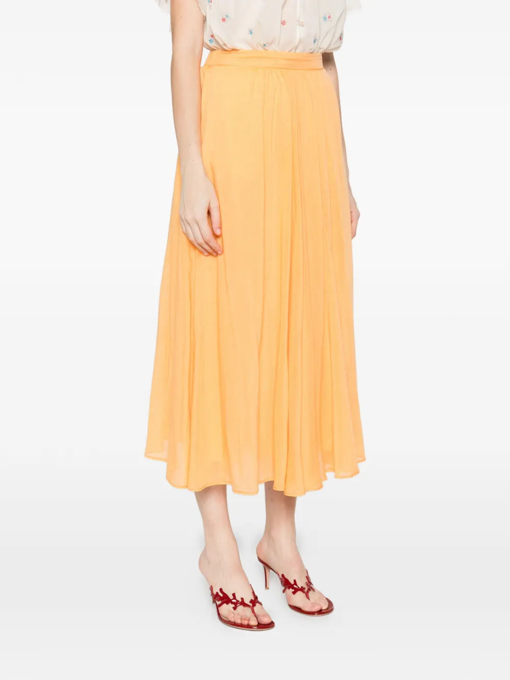  Forte Forte Pleated Skirt - Orange 