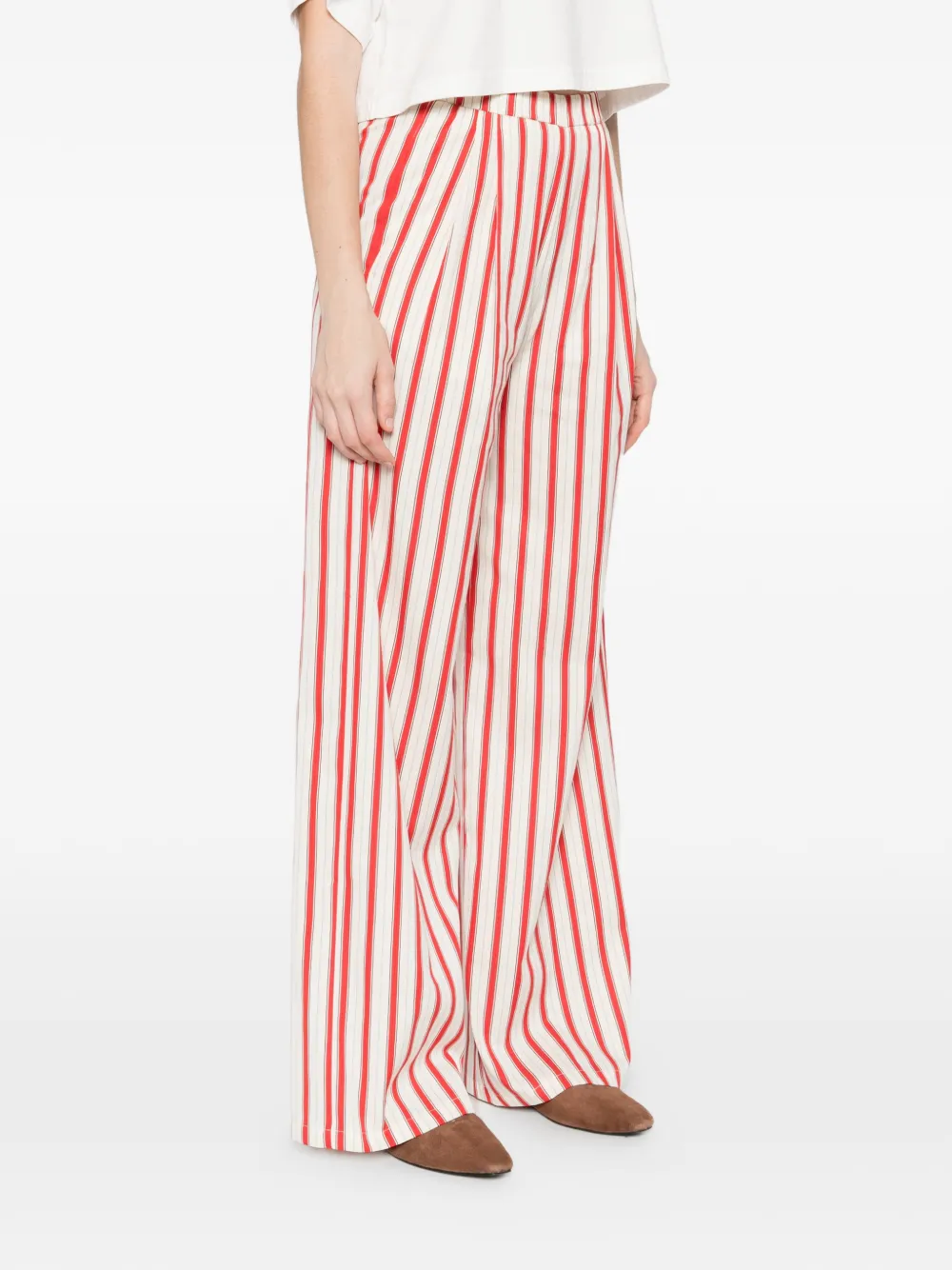  Forte Forte Striped Trousers - White 