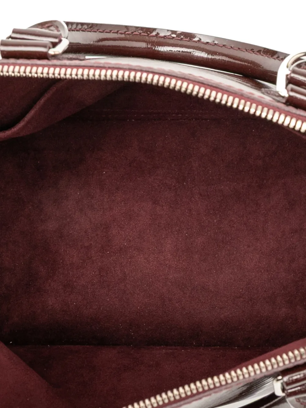 Pre-owned Louis Vuitton 2011-2013 Electric Epi Alma Pm Satchel In Purple