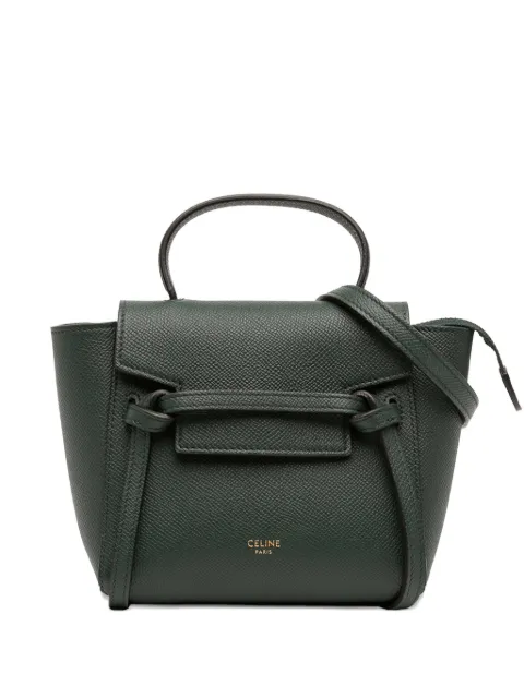 Celine Pre-Owned 2020 Pico Grained Calfskin Belt Bag satchel