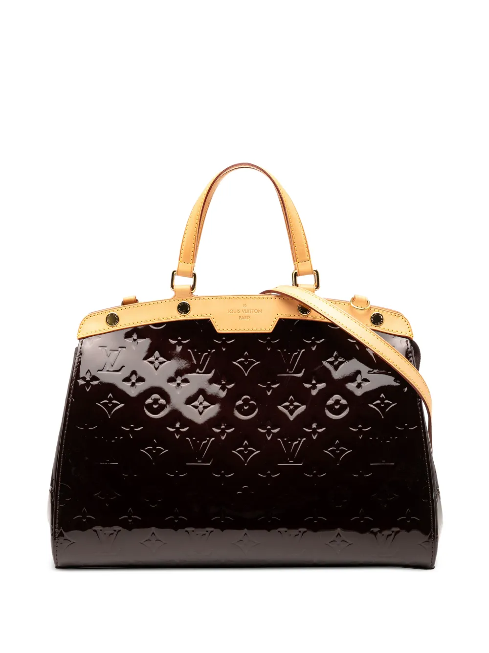 Louis Vuitton Pre-Owned 2012 Monogram Vernis Brea MM satchel - Purple