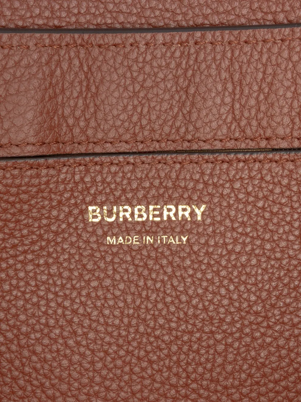 Pre-owned Burberry 2018-2025 Leather And House Check Canvas Note Crossbody Bag In Brown