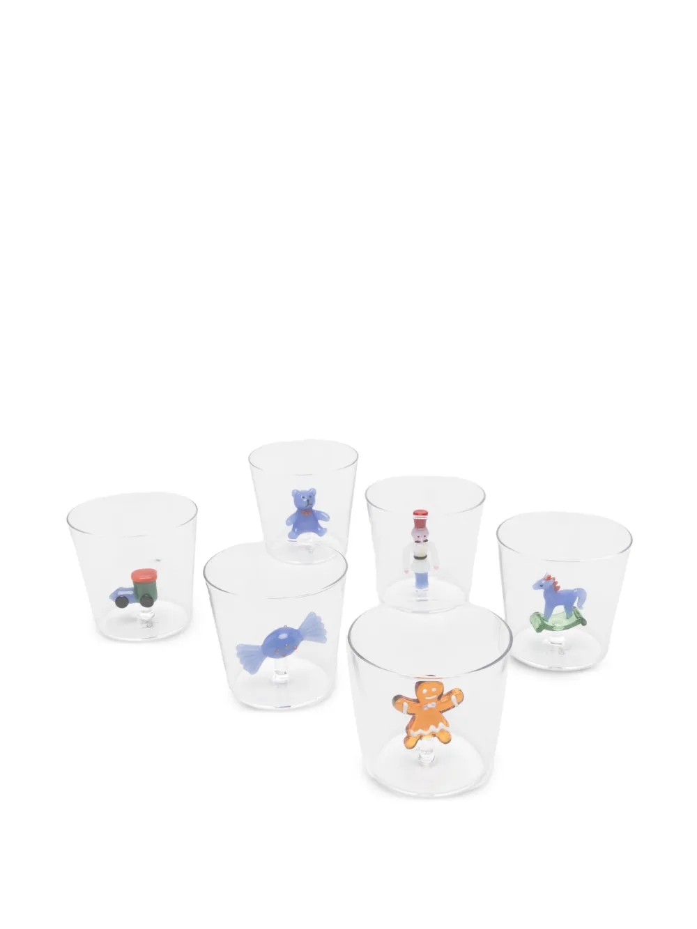 Ichendorf Milano christmas 3D-detailing glasses (set of six) - Bianco