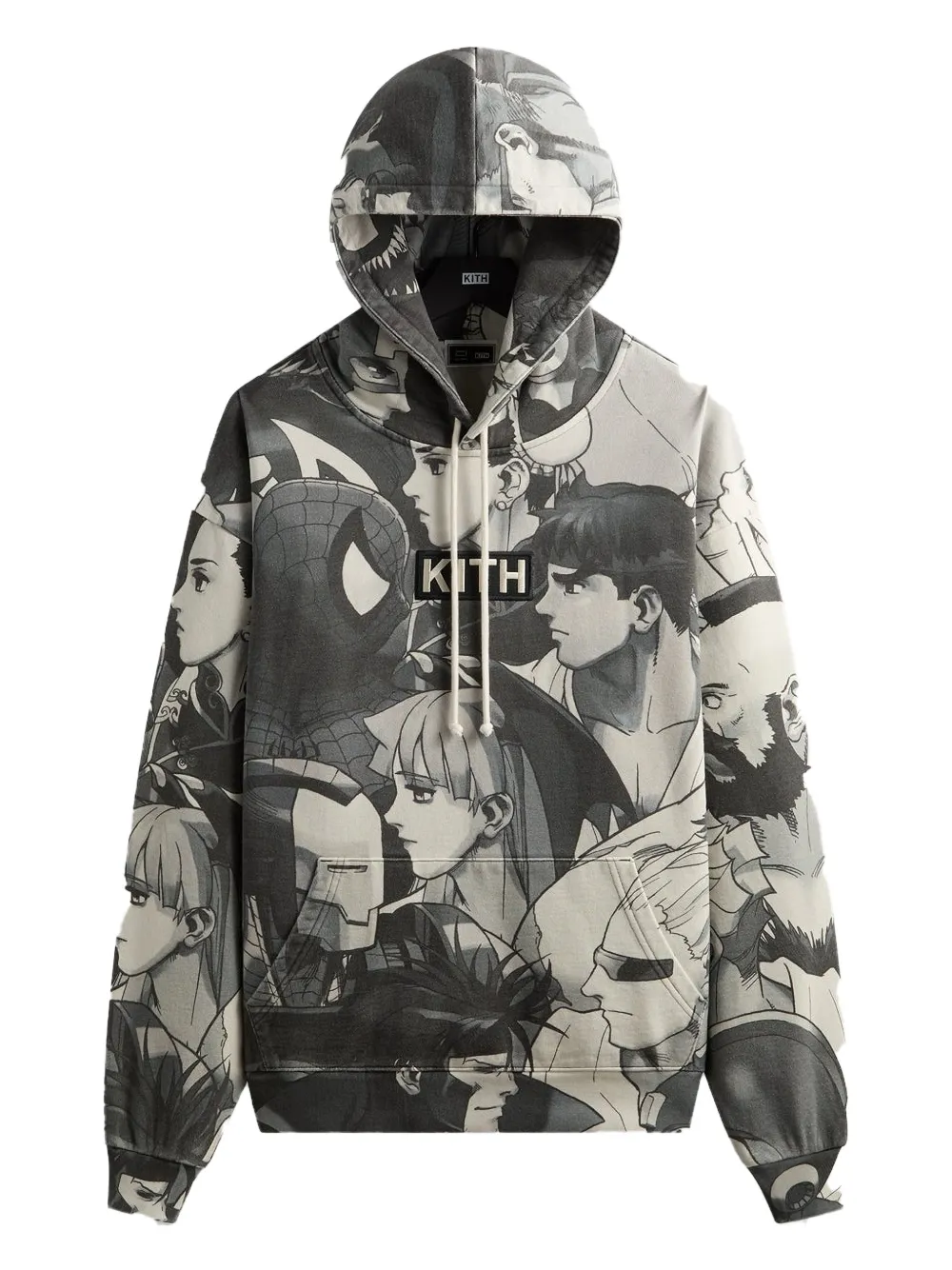 KITH x Marvel vs. Capcom printed hoodie | Grey | Image 1