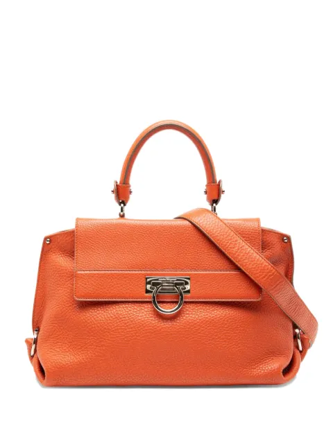 Ferragamo Pre-Owned 2000-2025 Medium Leather Gancini Sofia satchel