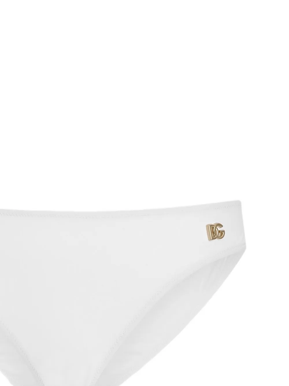 Dolce & Gabbana Bikinislip met logo Wit