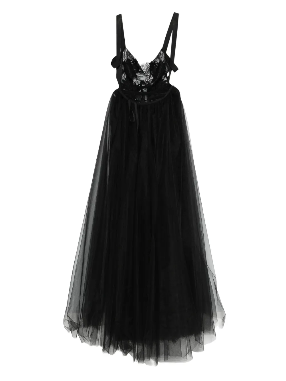 Alchemy floral-lace maxi dress - Zwart