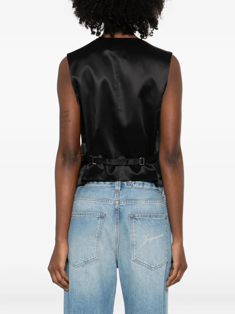 Alexander Wang Top met V-hals en knopen Grijs