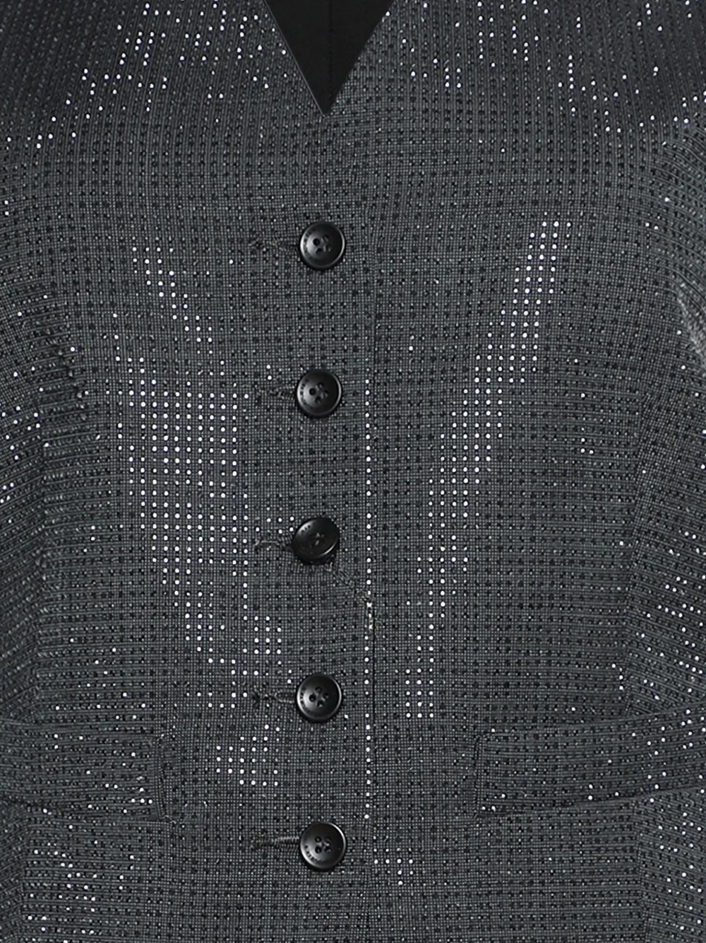  Alexander Wang Buttoned V-neck Top - Grey 