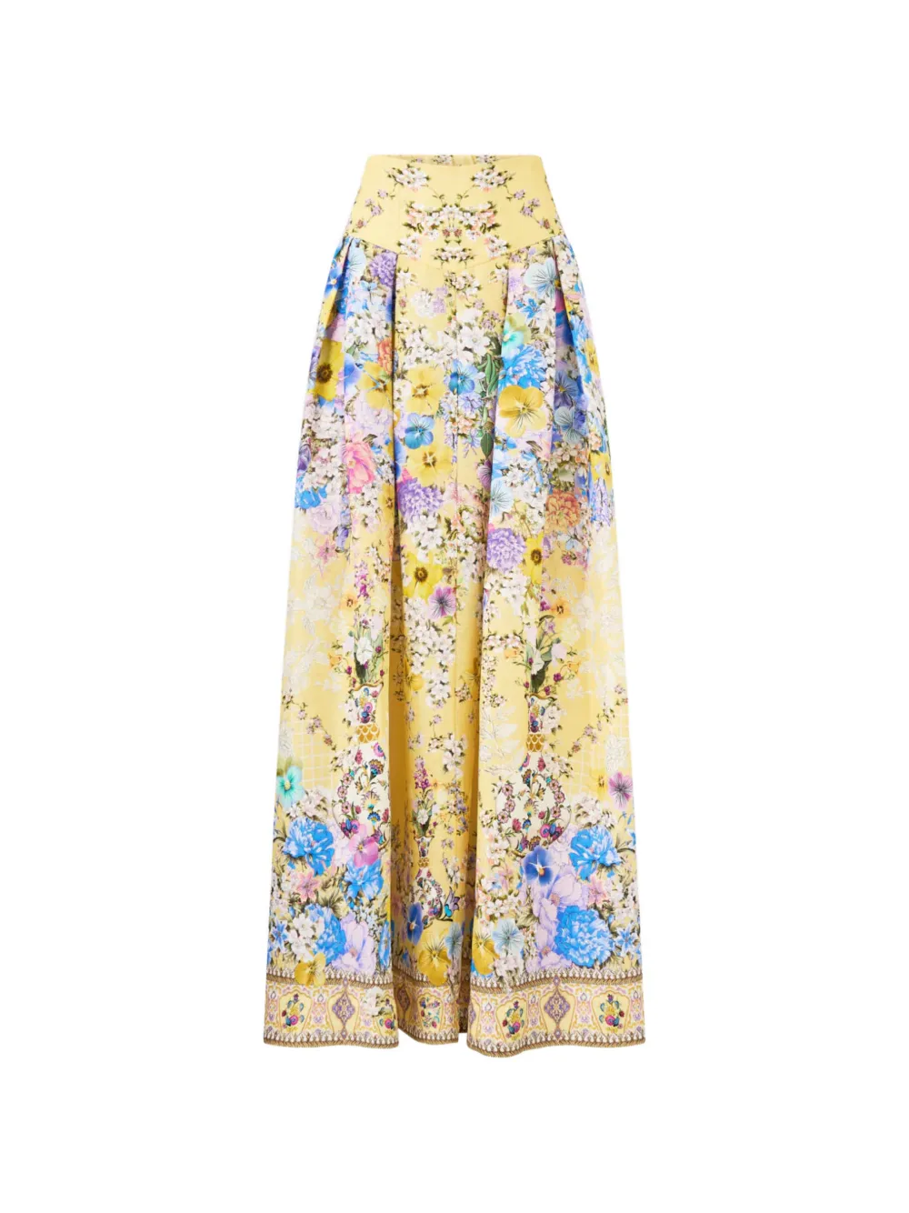 Camilla floral print skirt - Giallo