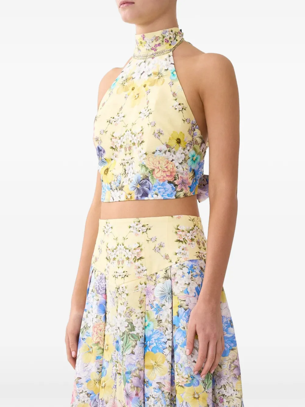 Camilla Top met halternek Geel