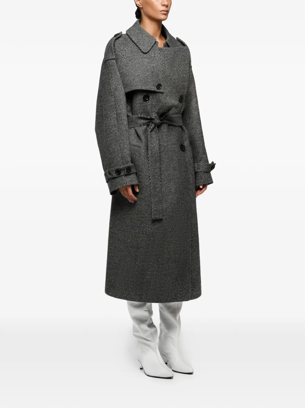  Anouki Belted Coat - Grey 