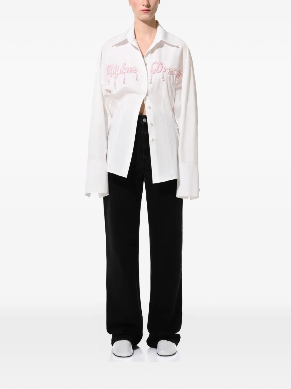 ANOUKI embellished shirt - Wit