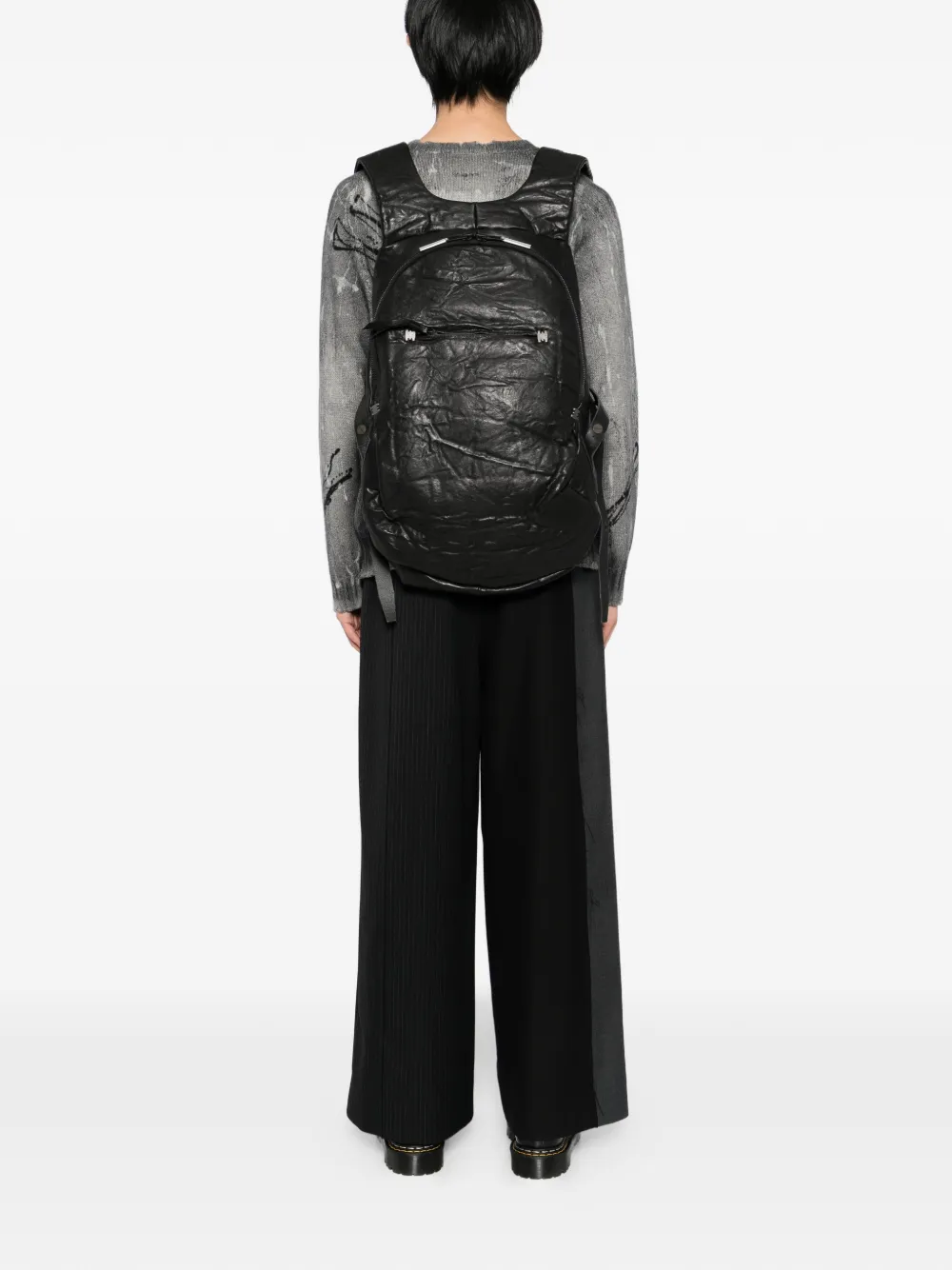 Isaac Sellam Experience Inaccessible Crasse Pouille Noir rygsæk | Image 2