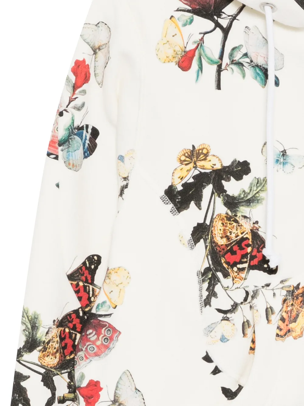  Undercover X Champion Floral-print Zip-up Hoodie - Neutrals 