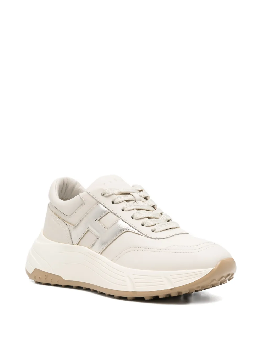 Hogan Hi-Fi leather sneakers - Beige