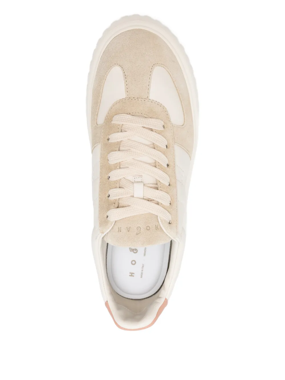 Hogan H-Stripes sneakers met plateauzool Beige