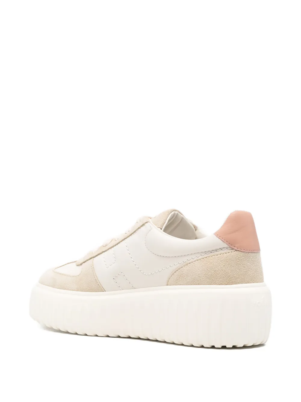Hogan H-Stripes sneakers met plateauzool Beige