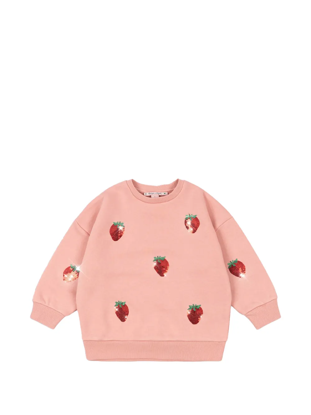 Konges Sløjd strawberry-embellished sweatshirt - Rosa