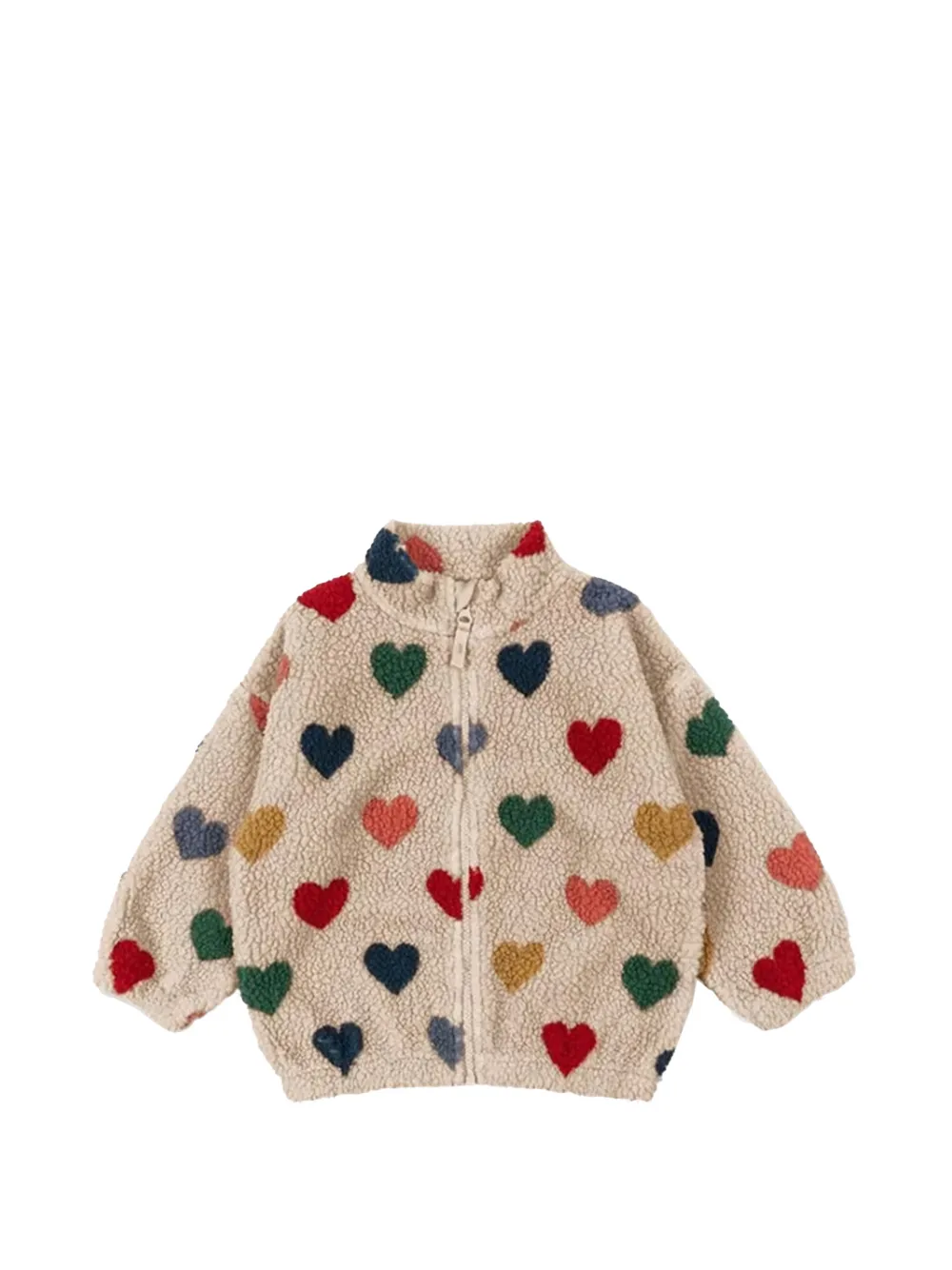 Konges Sløjd heart zip jacket - Toni neutri