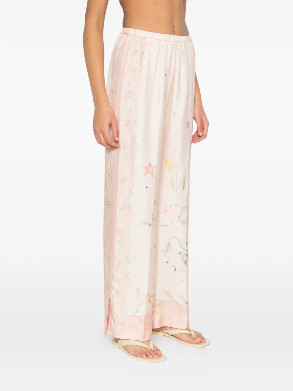  Forte Forte Floral Print Trousers - Neutrals 