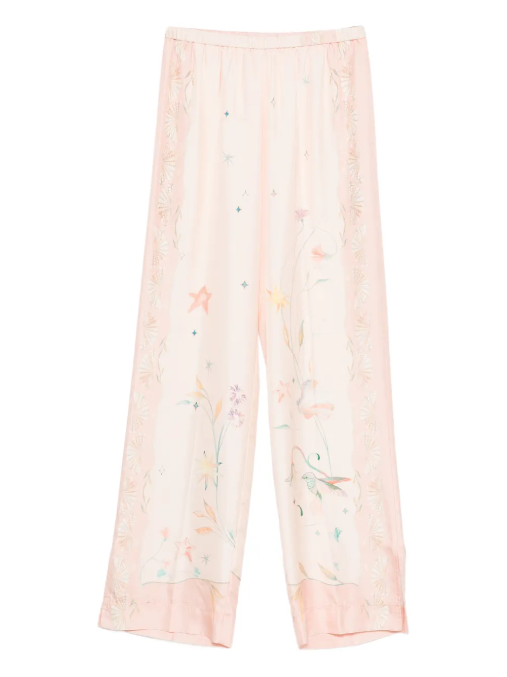 Forte Forte floral print trousers - Neutrals