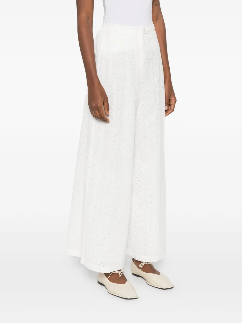  Forte Forte Pantalones Con Lunares - Blanco 