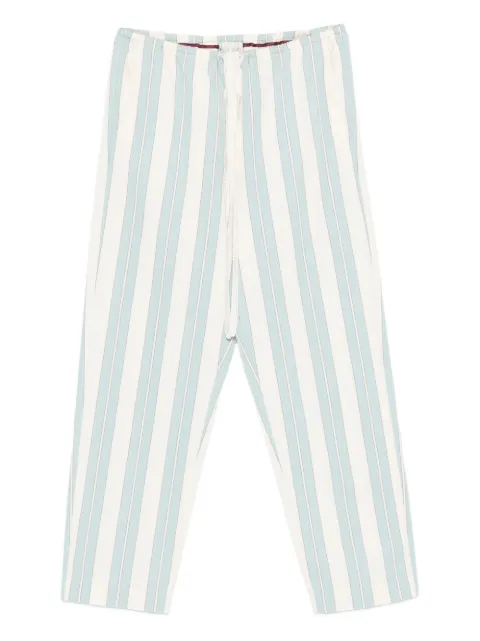 Forte Forte pantalones con cordones en la pretina y motivo de rayas