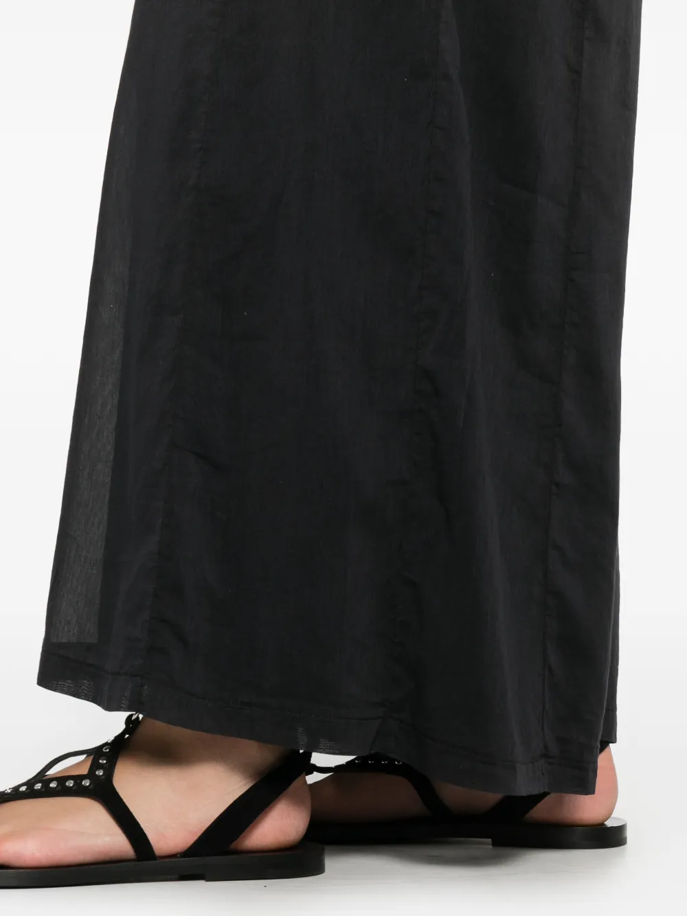 Forte Broek met wijde pijpen Zwart
