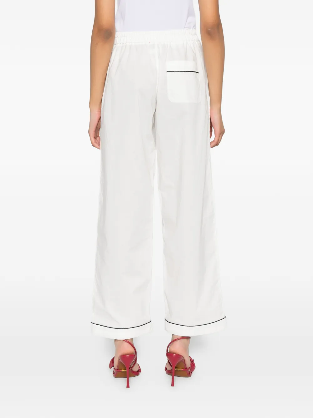 Forte Broek met afwerking Wit