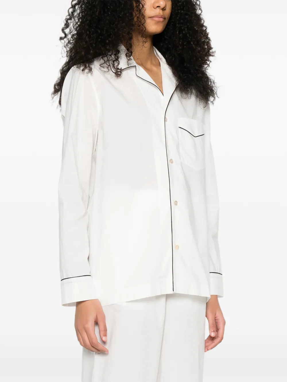 Trim Long-Sleeve Shirt