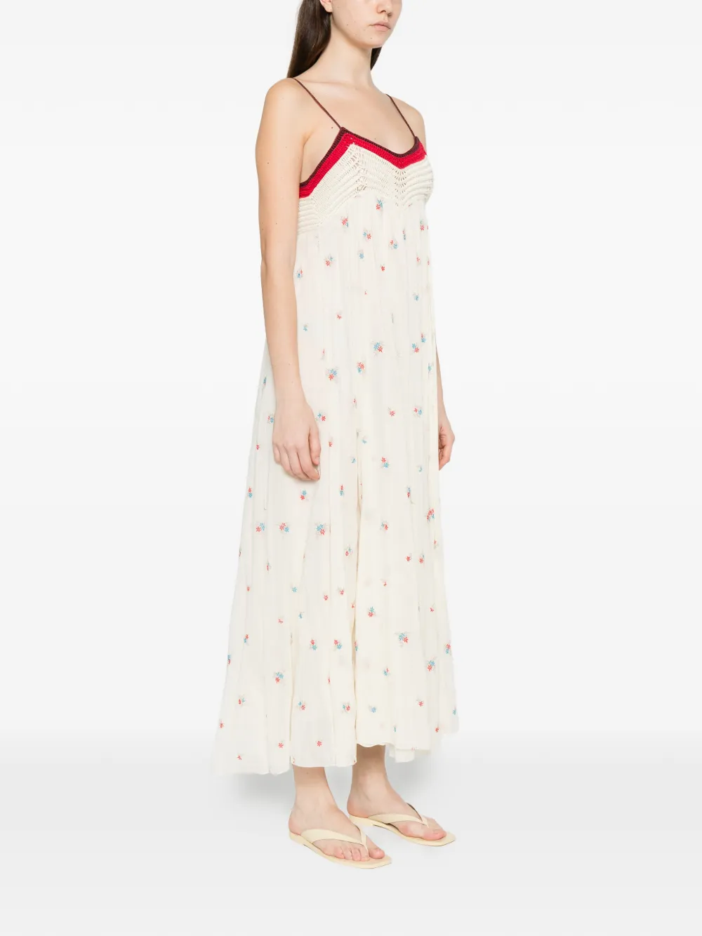  Forte Forte Floral Midi Dress - Neutrals 
