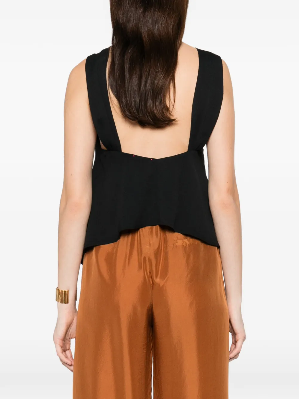 Forte Top met ringdetail Zwart