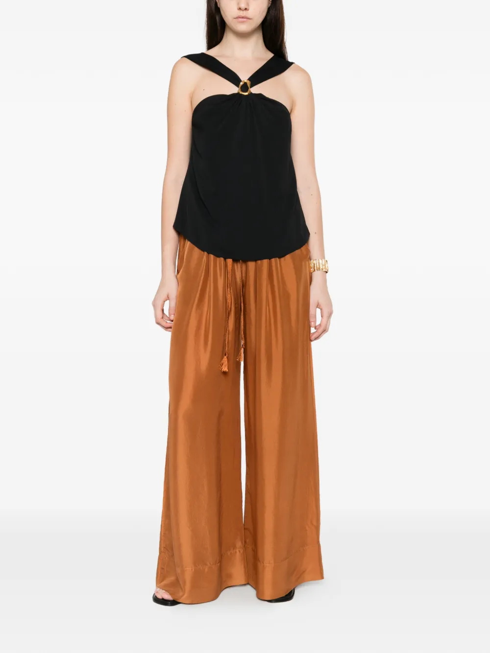 Forte Top met ringdetail Zwart