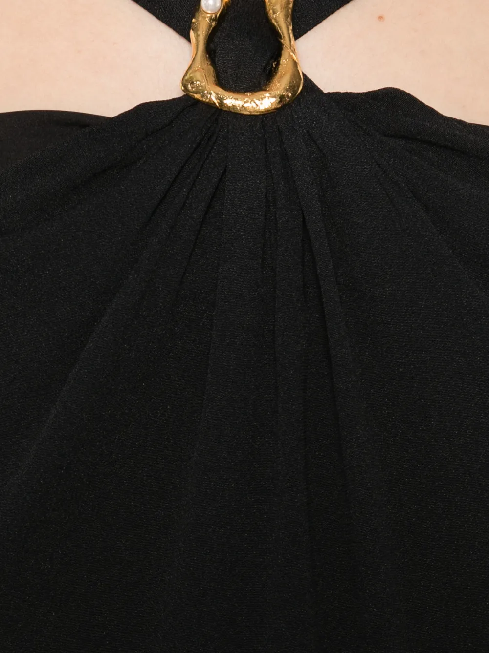 Forte Top met ringdetail Zwart