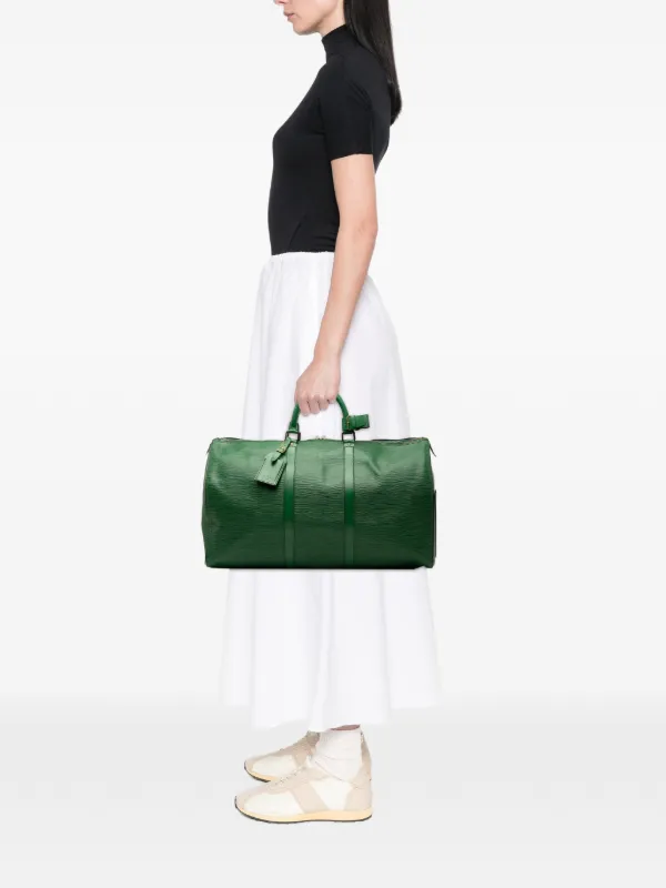 ルイ・ヴィトン キーポル 50 エピ　グリーン ボストンバッグ Louis Vuitton Pre-Owned 1992 エピ キーポル 50 ボストンバッグ