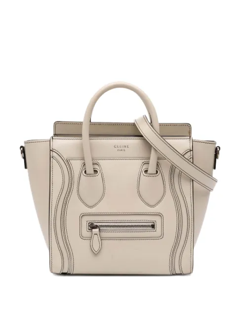 Celine Pre-Owned 2016 Nano Leather Luggage Tote satchel