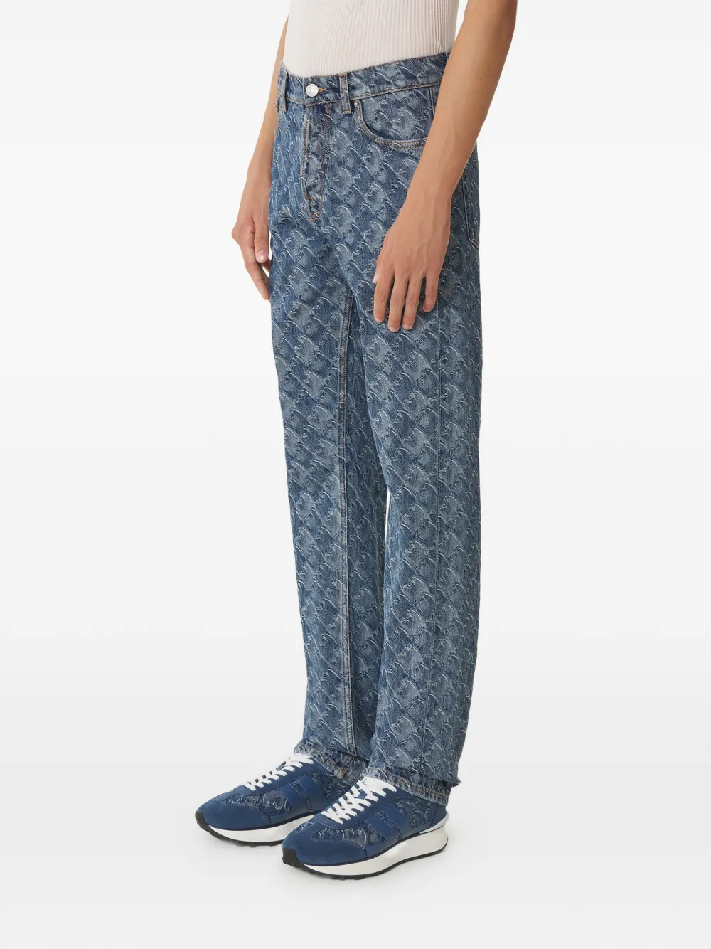  Lanvin Patterned Jeans - Blue 