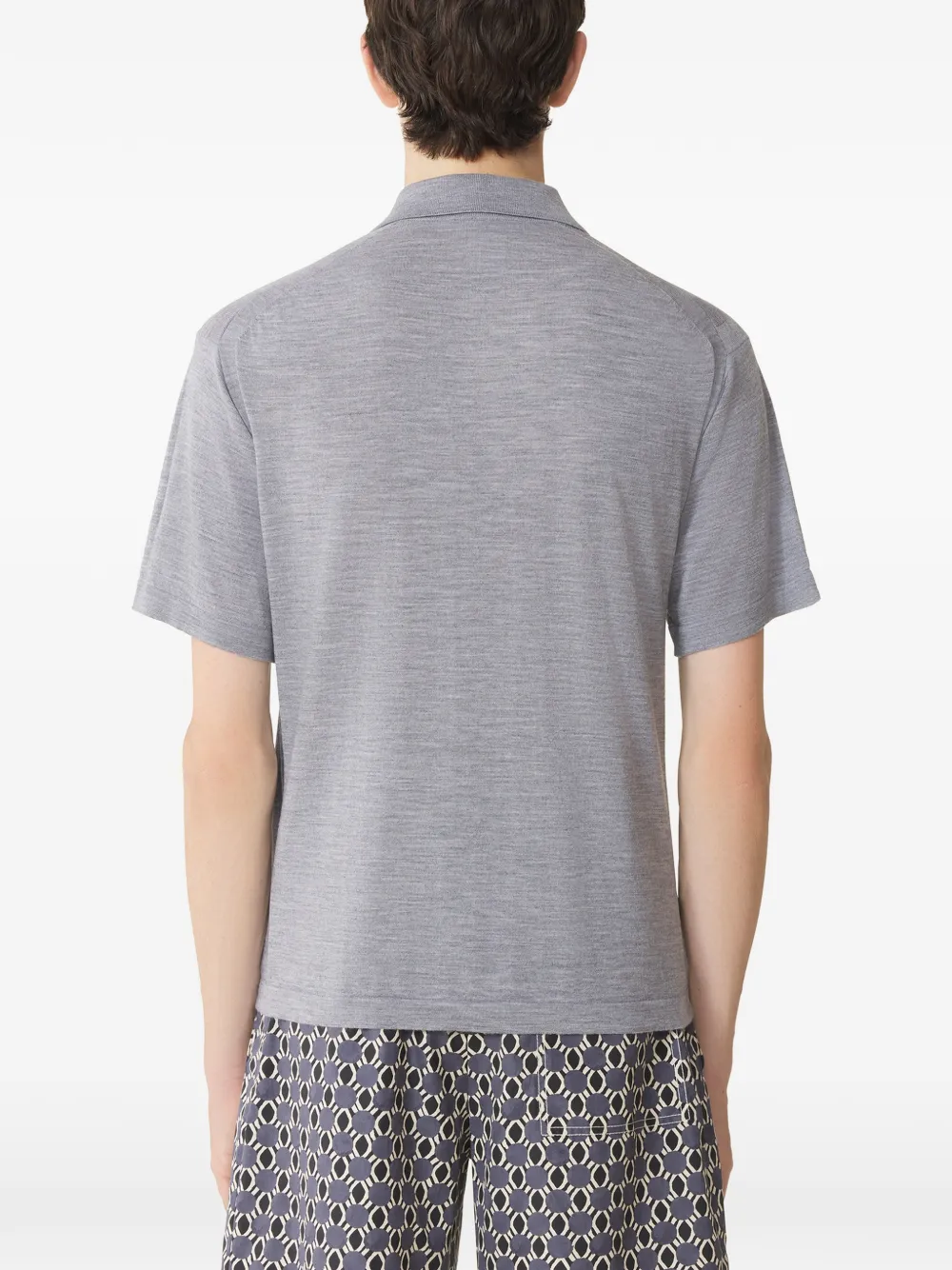 Lanvin Poloshirt met knopen Grijs