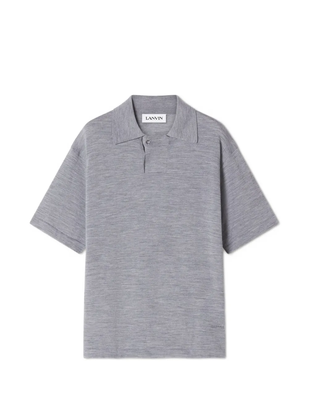 Lanvin Poloshirt met knopen Grijs