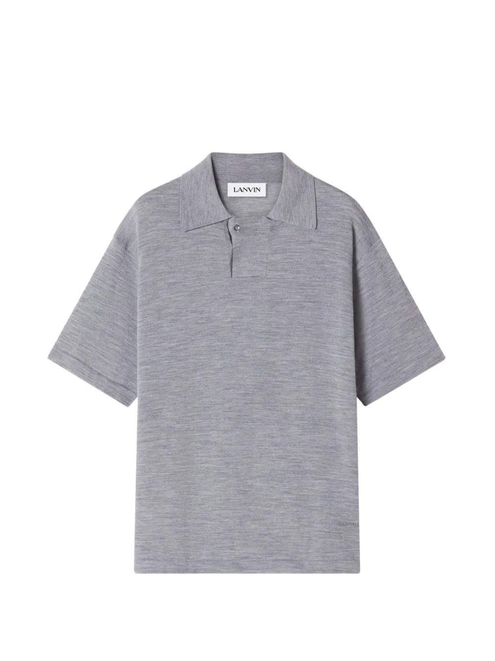 Lanvin Poloshirt met knopen Grijs