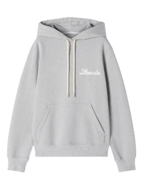 Lanvin logo-print hooded