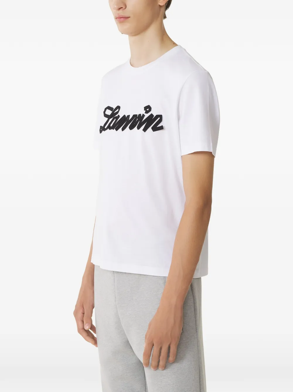 Lanvin T-shirt met logoprint Wit