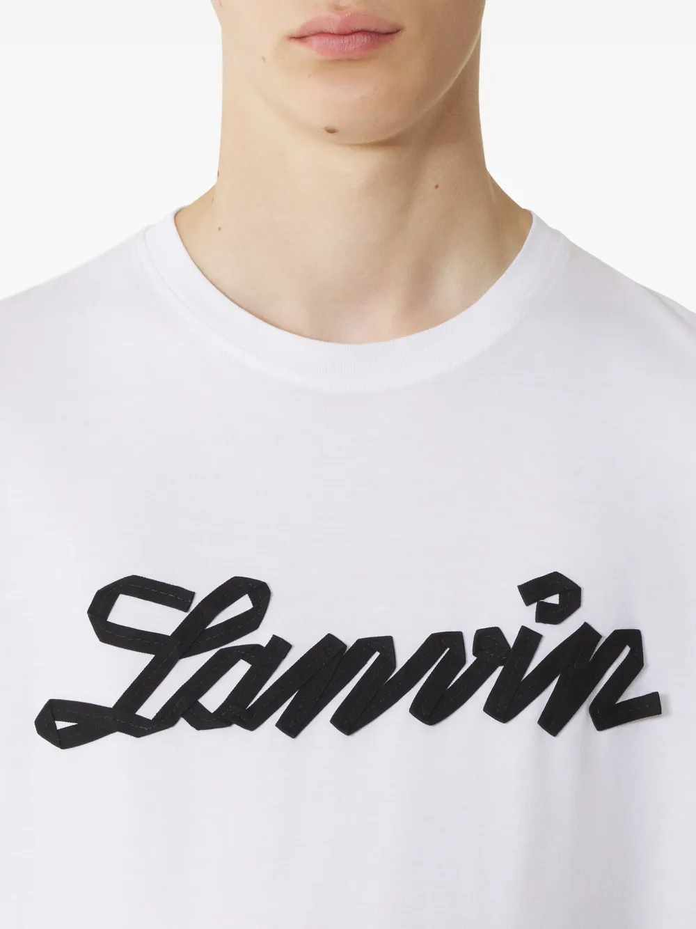 Lanvin T-shirt met logoprint Wit