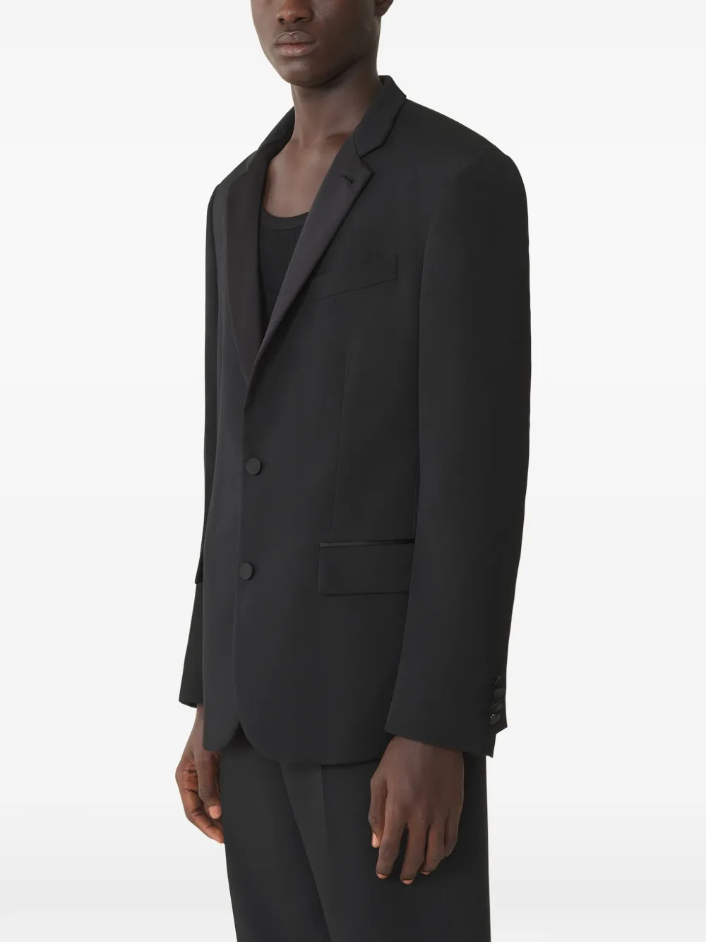  Lanvin Buttoned Wool Blazer - Black 