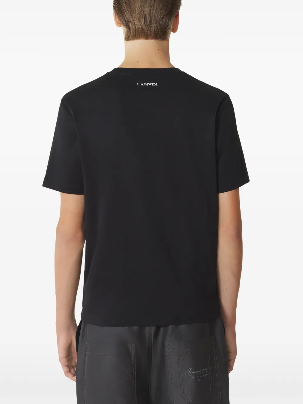 Lanvin T-shirt met grafische print Zwart