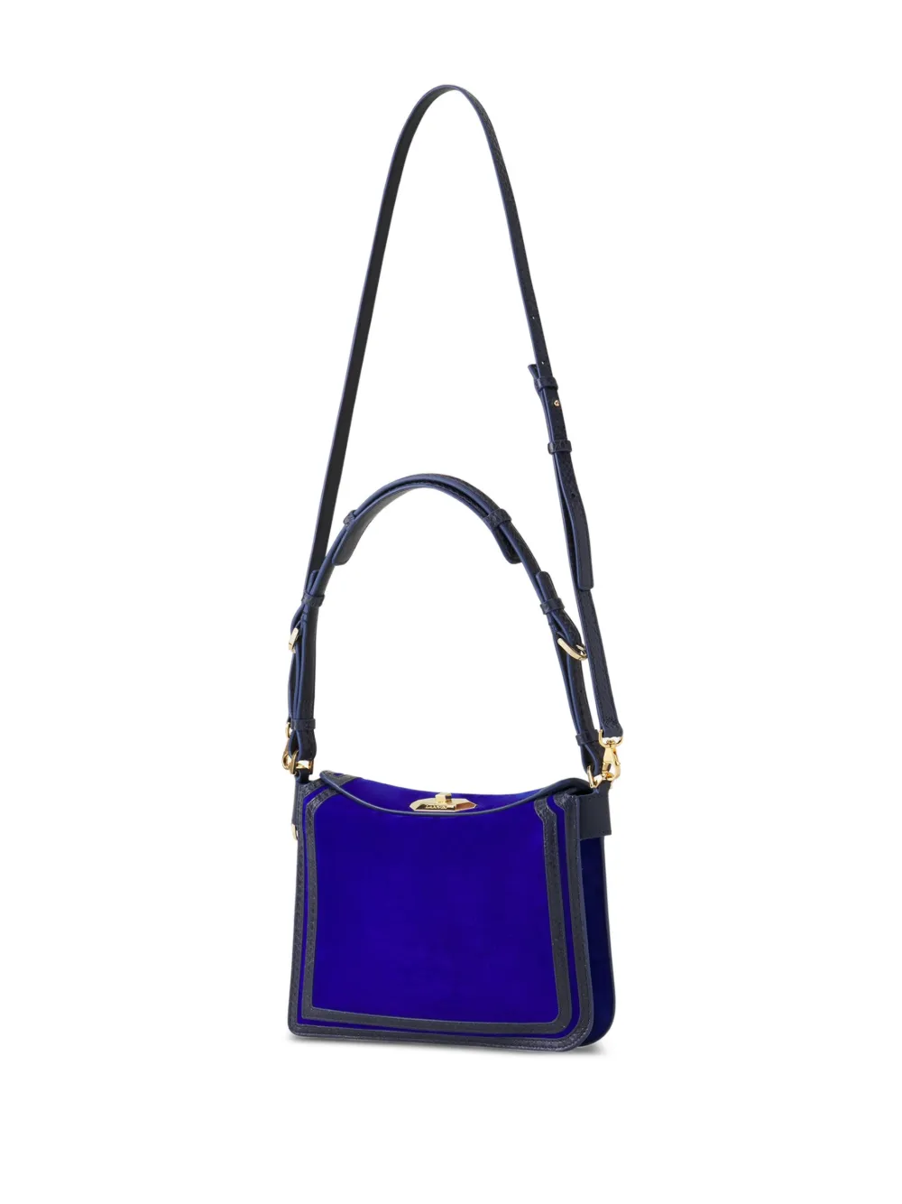 Lanvin Schoudertas met draaislot Blauw