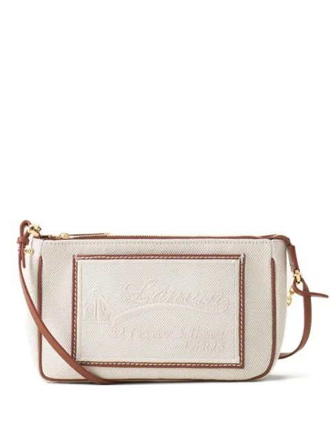 Lanvin embroidered-logo crossbody bag