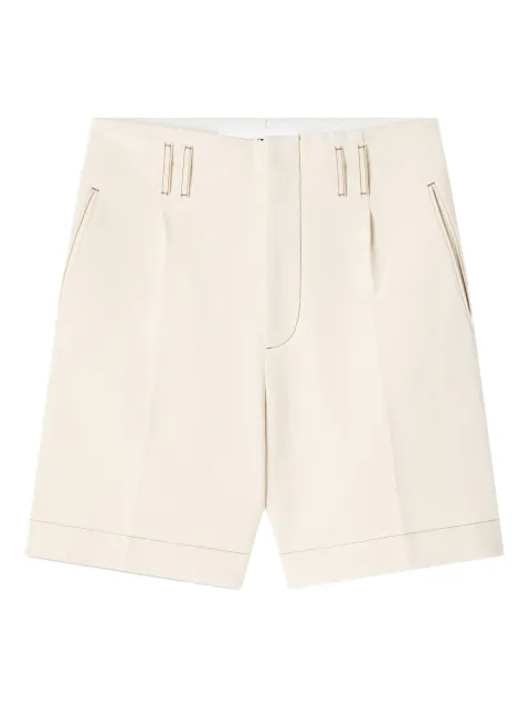 Lanvin topstitch cotton shorts
